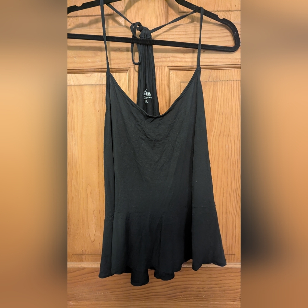 Black Hollister Peplum Top